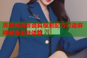 周黑鸭酱香卤料秘制配方打造麻辣鲜香美味体验